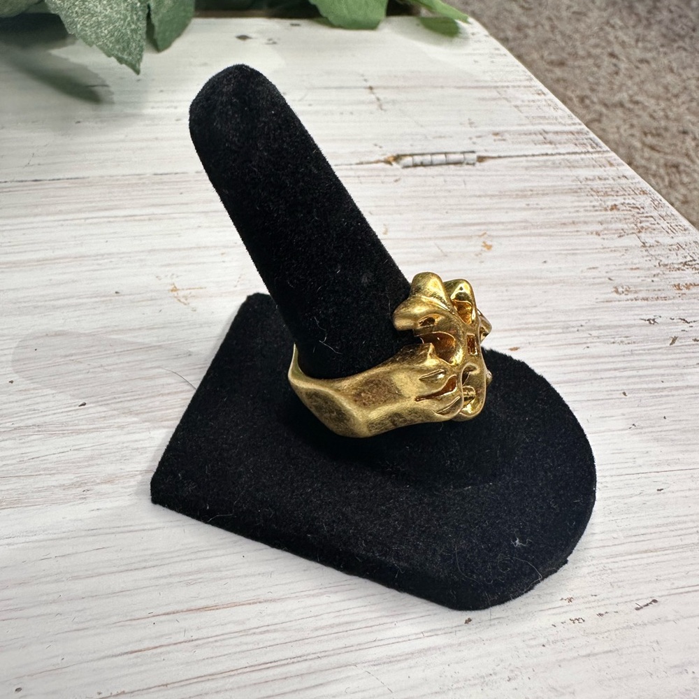 Tory Burch Gold Emblem Ring - Picture 2 of 6